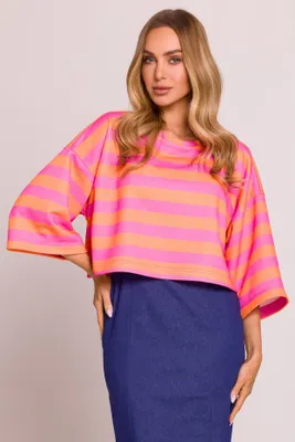 Produktbild von Made of Emotion Damenbluse Dibra M844 rosa L/XL