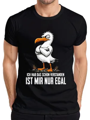 Obrázek produktu pro Tričko s nápisem "To už chápu, ale je mi to jedno", sarkastické, pánské, černé, velikost M