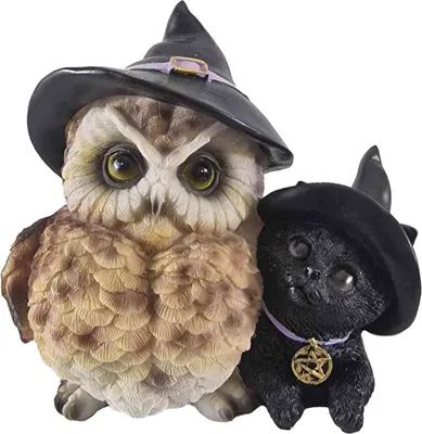 Produktbild von Hexeneule und Hexenkatze mit Hut als Duo