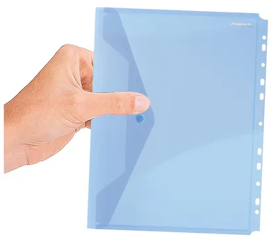 Produktbild von DONAU Dokumententasche A4 Blau mit Schnappverschluss