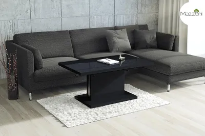 Produktbild von Design Couchtisch Tisch Aston stufenlos höhenverstellbar ausziehbar 120 bis 200cm Esstisch