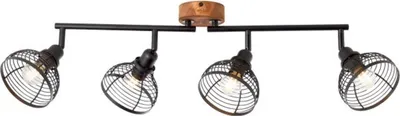 Produktbild von BRILLIANT Spotrohr, 4-flammig Avia schwarz IP20 E14 40 Watt dimmbar g. f. Tropfenlampe