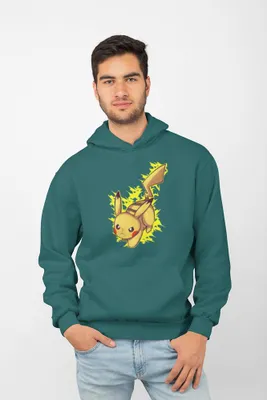 Produktbild von D&B Uni Hoodie MO00042 Pokemon Dunkles Türkis-Größe L