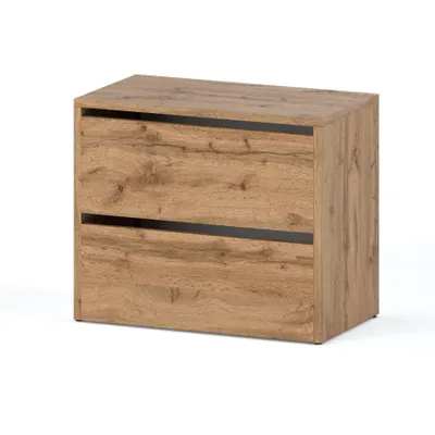 A product image of a cabinet with two drawers.