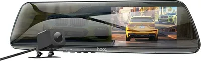 Obrázek produktu pro HOCO kamera do auta / záznamník jízdy na zrcátku + s couvací kamerou DV4