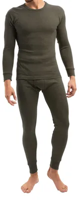 Produktbild von MT Herren Ski- & Thermowäsche Set - Lange Unterwäsche Weiche Innenseite - Olive M