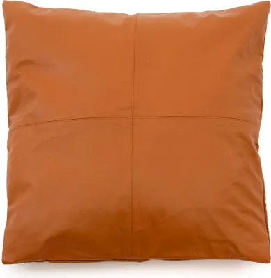 Produktbild von Bazar Bizar Der Vierteilige Leder Kissenbezug - Kamel - 60x60