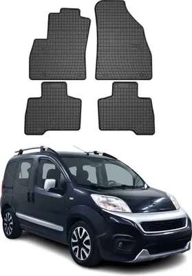 Produktbild von 2008-2024 Fiat Qubo Fiorino Fußmatten TPE Schwarz 4 tlg
