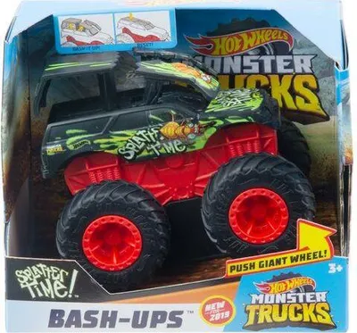 Obrázok produktu pre Mattel Hot Wheels GKD32 - Monster Truck 1:64, BASH-UPS Twin Mill Actioncar pre deti