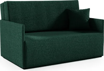 Zdjęcie produktu dla LIKMA Sofa 3 osobowa Olita Butelkowa Zieleń 137 cm z Funkcją Spania, Pojemnikiem na Pościel, Sofa w Tkaninie Anafi 9