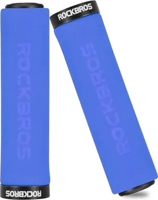 Image de Poignée en mousse RockBros pour vélo - Bleue KP34957