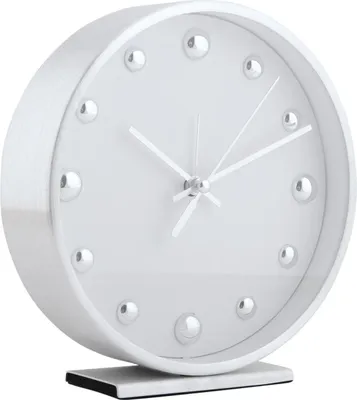 Productafbeelding van Karlsson Shiny Dots, Analoge wekker, Rond, Wit, Voor binnenshuis, 12-uurs display, Geschikt voor elk geslacht