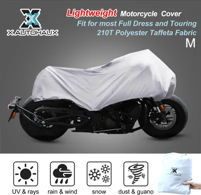 Image de M Moto Couverture Léger Demi Couverture Protecteur Argenté