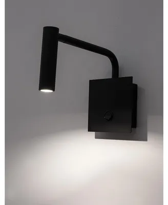 Obrázek produktu pro Nova Luce SICILY LED nástěnné světlo černé 3W teplá bílá 10x16x20cm 7140181