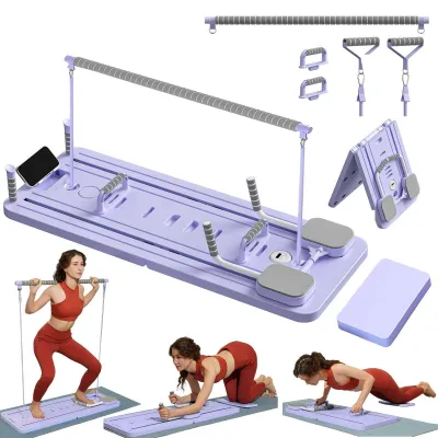 Produktbild von Pilates-Trainingsset mit Pilates-Stange und Widerstandsbändern für das Heimfitnessstudio