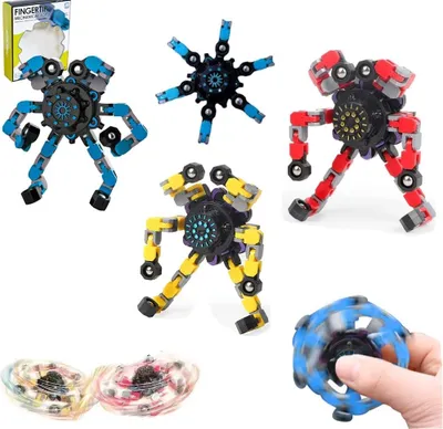 Produktbild von Fidget Spinner Anti-Stress-Spielzeug für Kinder und Erwachsene (3 Stück mit Farbe)