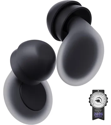 Immagine prodotto di Tappi per le orecchie per dormire, riduzione del rumore di 47 dB, triplo isolamento acustico, 8 misure, colore nero