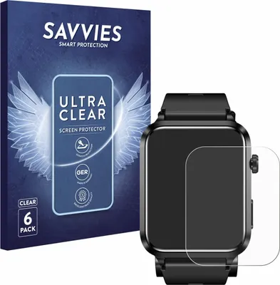 Produktbild von 6x Für Kardena Care Air 2 (rechteckig) Schutzfolie Savvies Displayschutz Display Schutz Folie Klar Transparent