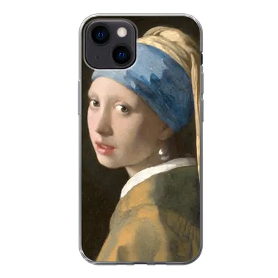 Produktbild von MuchoWow® Handyhülle Schutzhülle Hülle für iPhone 13 Das Mädchen mit dem Perlenohrring - Gemälde von Johannes Vermeer Silikon Softcase Handy Hülle - Karteninhaber