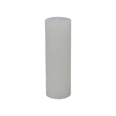 Obrázek produktu pro Svíčka značky Stumpenkerze, průměr 5 cm, výška 15 cm, bílá barva, doba hoření cca 35 hodin.