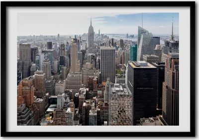 Produktbild von Bild - Bilderrahmen - 100 cm x 70 cm - MDF - Rahmen - Foto - Wandkunst New York