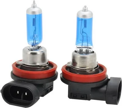 Image de Phare halogène H11, 2400 Lumens, lumière blanche, 12V/100W 6000K