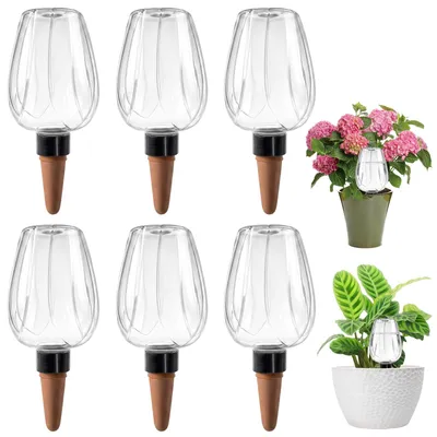 Bewässerungskugeln 6er-Set, 350 ml, automatische Pflanzenbewässerung