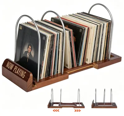 Obrázok produktu pre Rozšíriteľný držiak na gramoplatne pre 30-70 LP platní