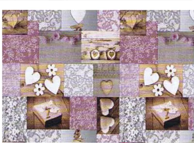 Produktbild von Wachstuch Tischdecke abwischbar Vliesrücken 140 cm breit individuelle Längen ca.140 x 100 cm Design VENLA