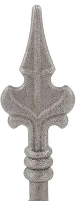 Produktbild von LogistSystem 1 Stück Zierspitze Metall - 140x50mm (HxB) / Basis: ∅ 13 Zaundekoration 40.102