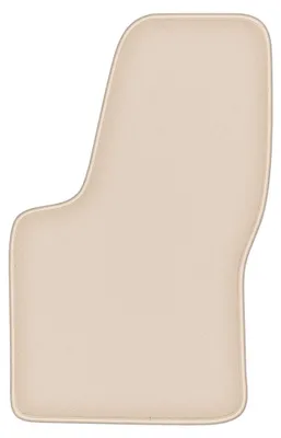 Produktbild von Fahrermatte Velours für Fiat Seicento 1998-2010 (Schrägheck) – 1-tlg, Beige, passgenau – Wielganizator FORTUNA