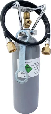 Produktbild von Komplett set - CO2 Flasche, Schlauch Set, Kohlensäureschlüssel für Sodastream, Wassersprudler, 1-leitig, CO2 Flaschen: CO2 - 0.5 kg