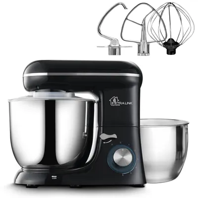 Produktbild von Extralink Küchenmaschine 1300 W, 2 Edelstahlschüsseln, 6 Stufen, KI-generiertes Bild