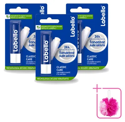 Immagine prodotto di 3 x Balsamo labbra Labello Classic Care - Nutriente e protettivo - 5,5 ml - Confezione - 3 pezzi