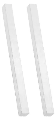 Aluminium-Plattstange 16x16x203 mm, 2 Stück, 6061 T6511