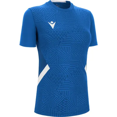 Immagine prodotto di Maglia da skat Macron a maniche corte da donna - Blu royal / Bianco