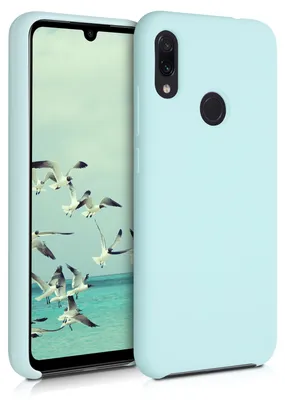 Produktbild von kwmobile Handyhülle für Xiaomi Redmi Note 7 / Note 7 Pro Hülle - Case Silikon - Kabelloses Laden - Schutzhülle Cover in Cool Mint