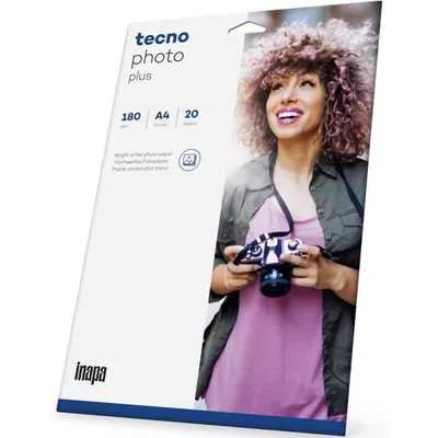 Obrázek produktu pro Fotopapír Photo Plus A4 180 g/m² bílý s vysokým leskem 20 listů