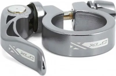 Produktbild von XLC Sattelstütz-Klemmring PC-L04 Ø 31,6mm, titanfarbig mit Schnellspanner