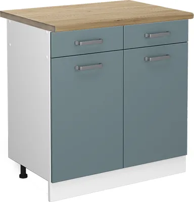Immagine prodotto di Mobiletto base per cucina Vicco R-Line Grigio-blu 80 cm , PL Rovere, Model 46643