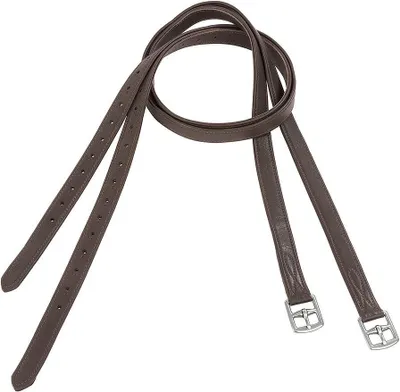 Produktbild von Steigbügelriemen "Soft" aus weichem Leder braun, 120 cm