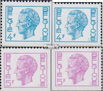 Produktbild von Briefmarken Belgien 1973 Mi 1753El,Er,1754El,Er postfrisch Baudouin