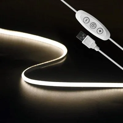 Image de Bandes LED dimmables 5 V, 960 LED, 4000 K, CRI 90+, 4 mm, pour le salon, la chambre et la salle de jeux