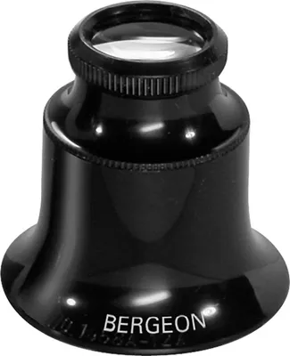 Produktbild von Bergeon Uhrmacherlupe Triplet-Linse 15x Kunststoff schwarz mit geschraubtem Ring 1458-A-15
