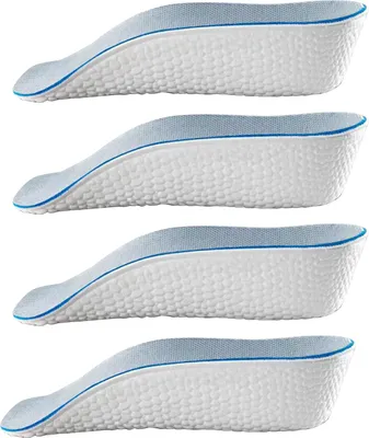 Produktbild von Paar 1,5/2,5/3,5 cm höhenvergrößernde Einlegesohlen, Schuhabsatzerhöhung, unsichtbare Einlegesohle für Männer und Frauen, Fußgewölbeunterstützung, Innensohle, orthopädische Polsterung, Fußpolster