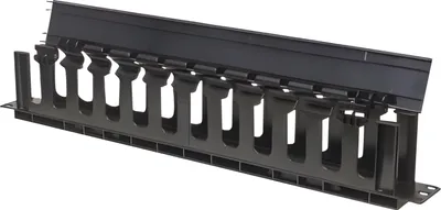 Image de INTELLINET Kabelmanagement für 19" Schränke 1HE mit Abdeck.