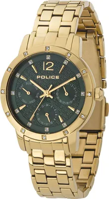 Produktbild von Police Damenuhr Armbanduhr Glare golden PL14872BSG.D19M Multifunktion