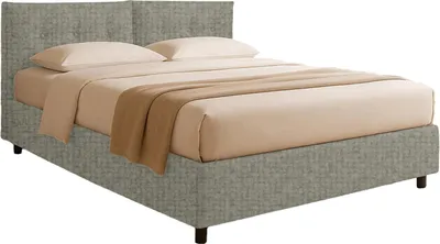 Produktbild von Rozzone Doppelbett Grau, Abnehmbar mit Bettkasten