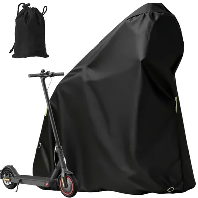 Image de Housse de protection pour scooter électrique, imperméable, en tissu Oxford, dimensions 130x115 cm, couleur noire