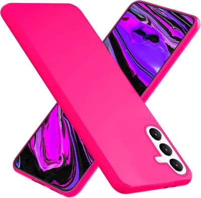 Zdjęcie produktu dla NALIA kolorowe neonowe etui silikonowe do Samsung Galaxy S24 Plus, cienkie etui ochronne w jaskrawym neonowym kolorze różowym